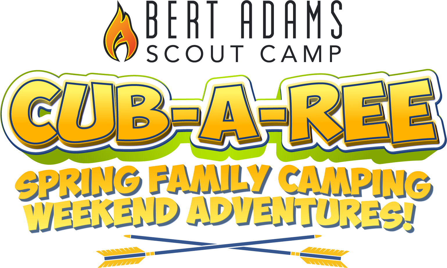 Cub-a-Ree at Bert Adams Scout Camp | Spring Family Camping | Logo