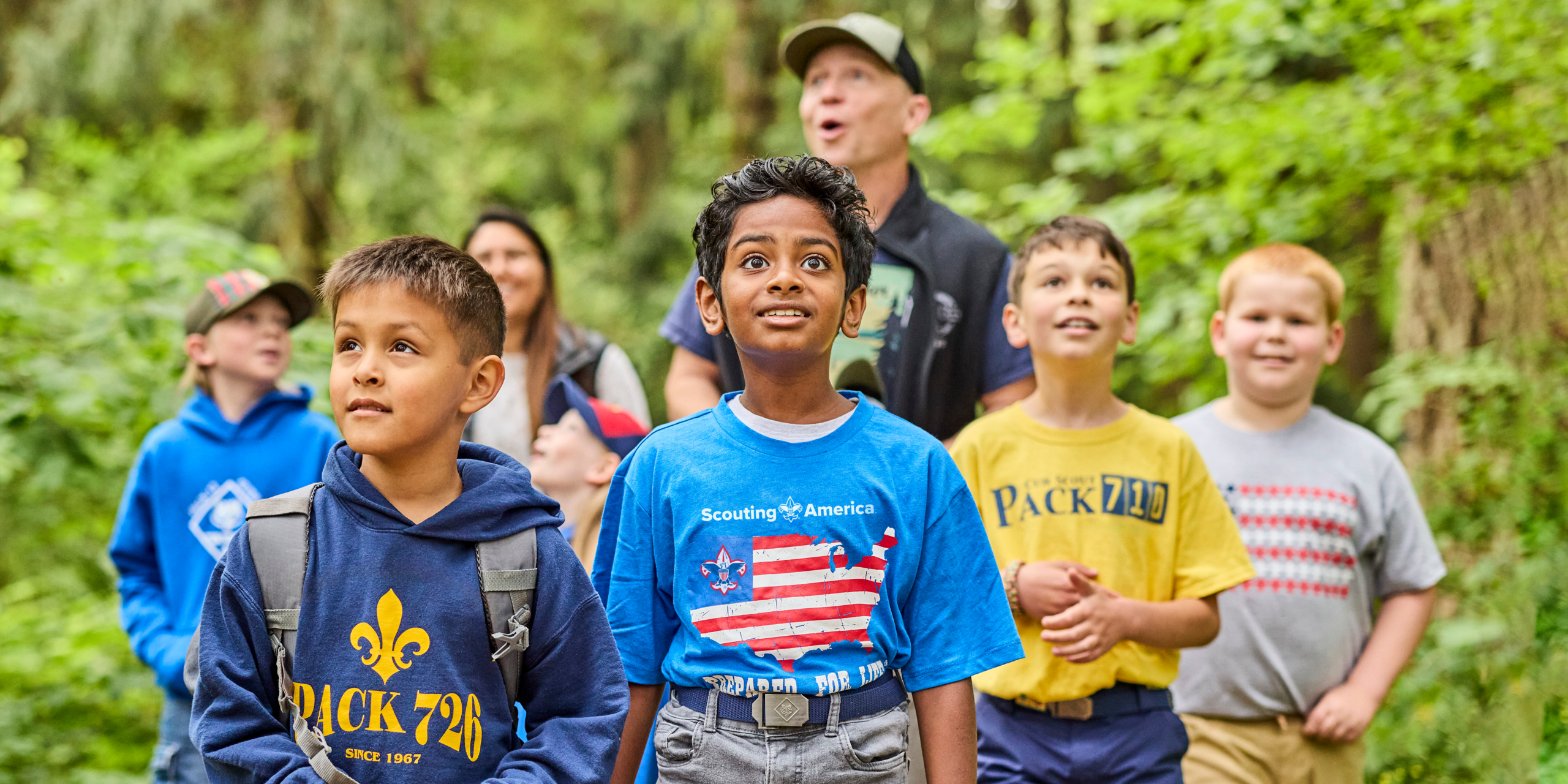 Cub Scouts Hiking