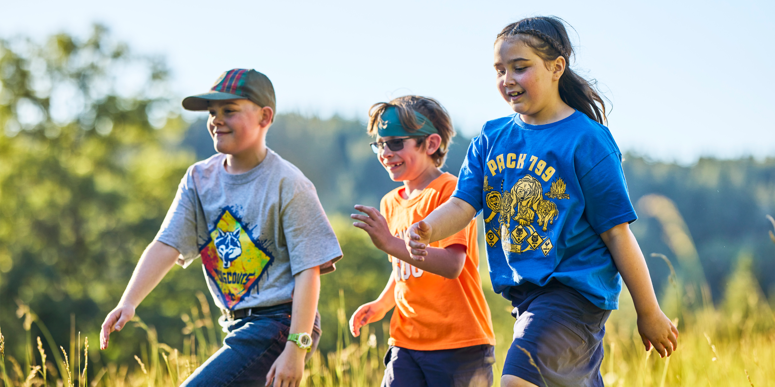 Cub Scouts Playing