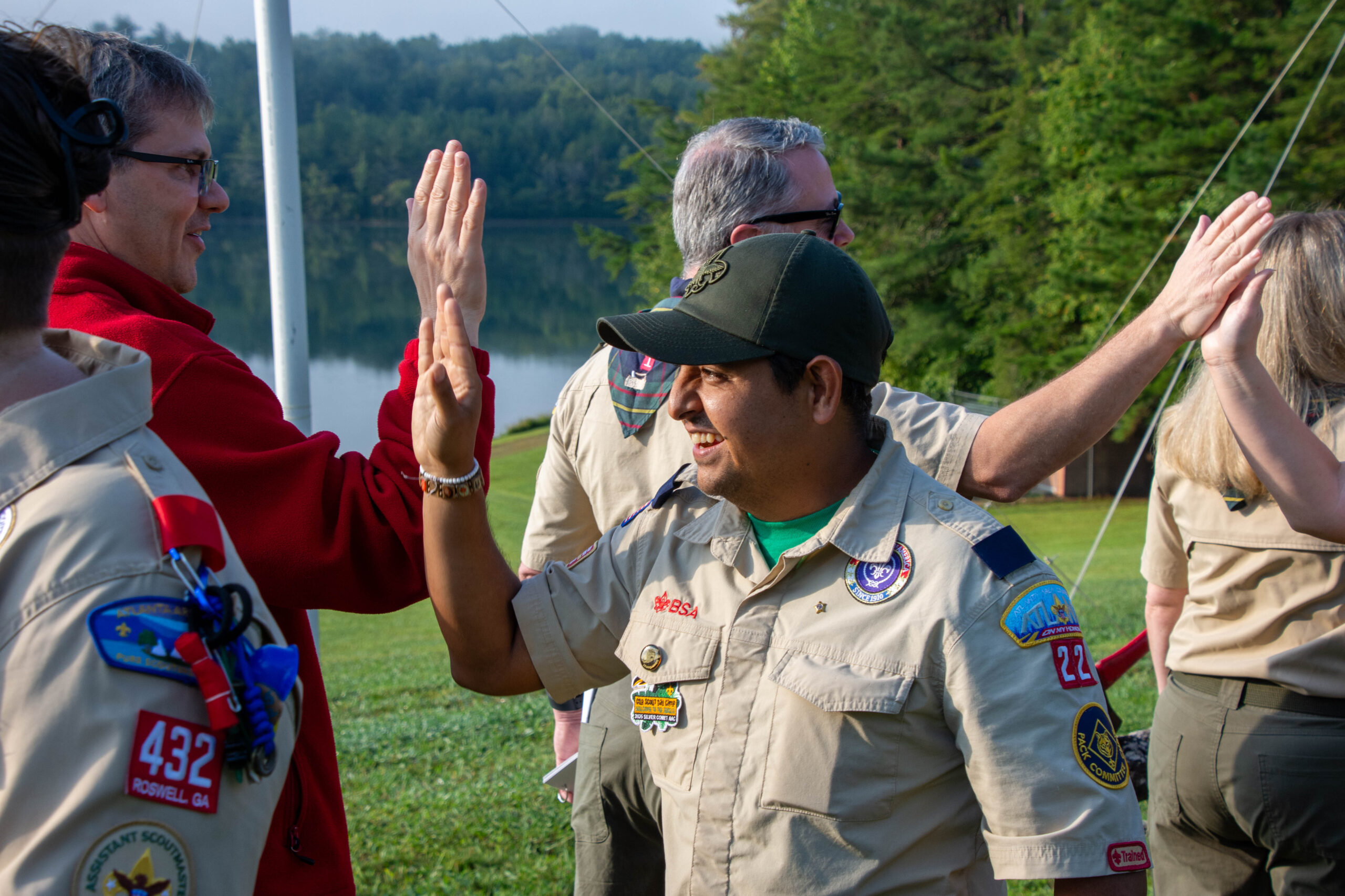Morning Flag Assembly at Wood Badge